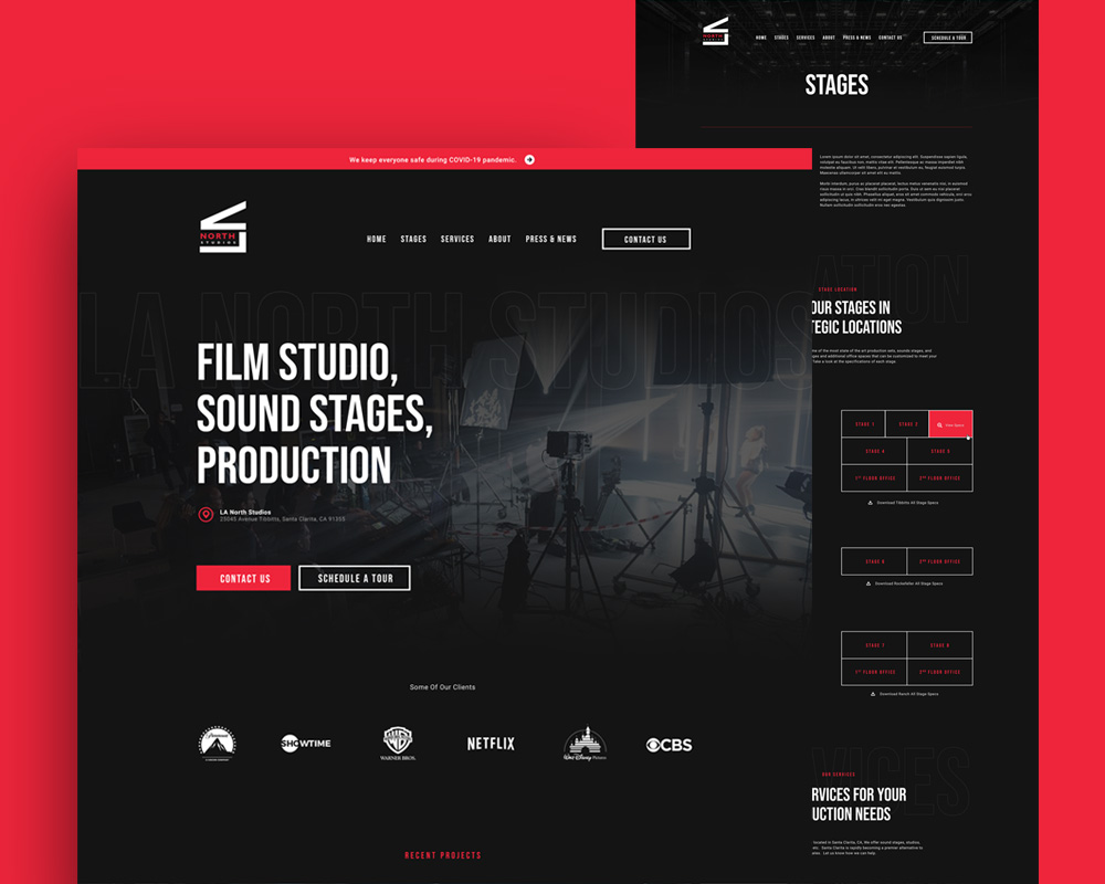 film_production_website design