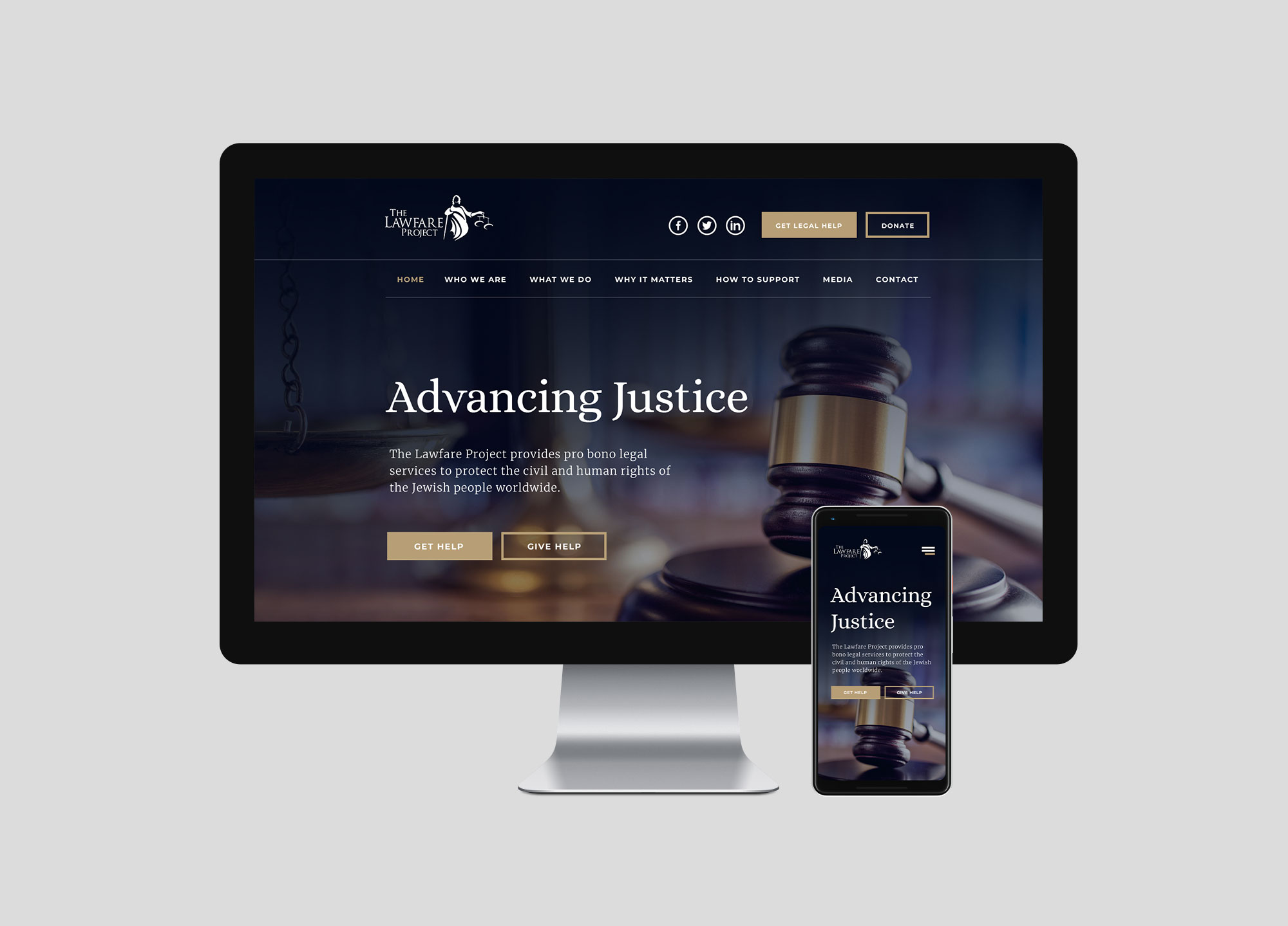 jew law firm branding and website designer