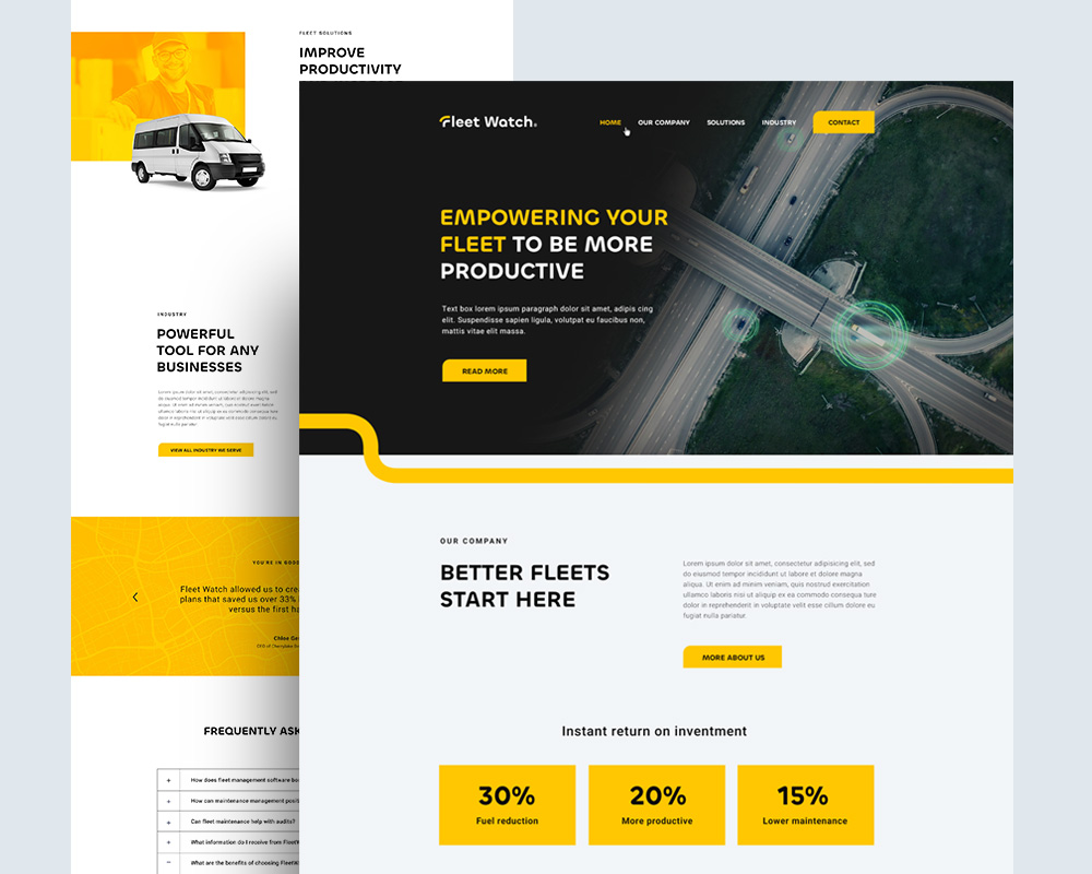transportation-website-design